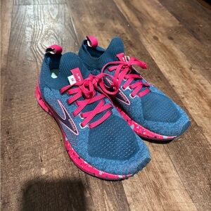 Brooks Blue and Pink Athletic Shoes